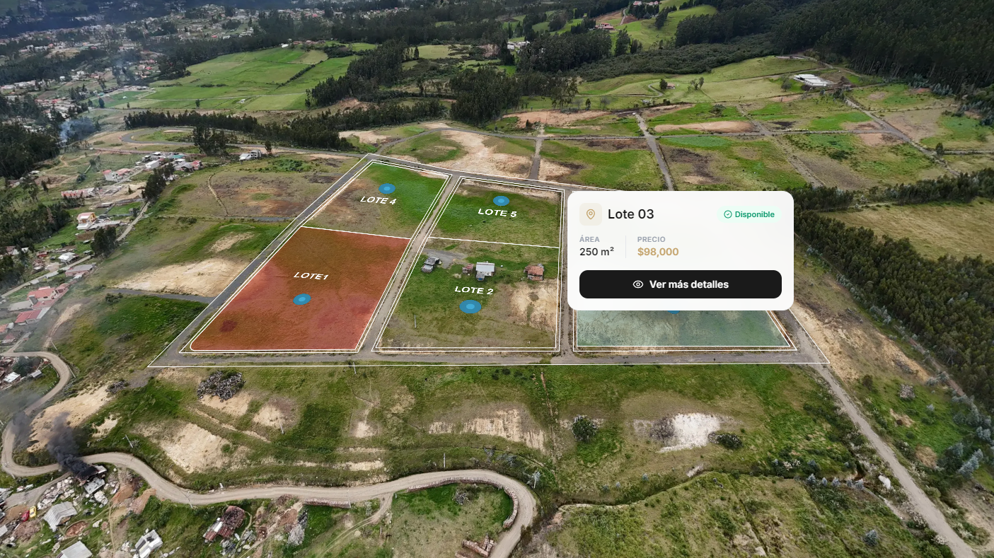 Masterplan Interactivo 360° + CRM para Proyectos de Lotización